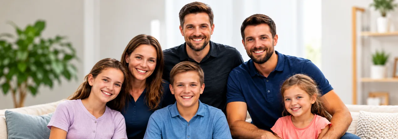 Family gathered together