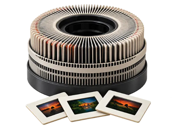 35mm slide carousel and mounted slides