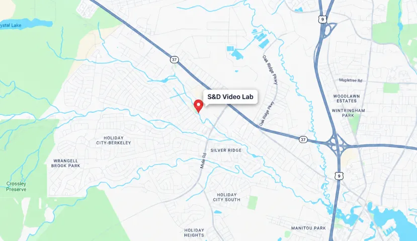 Map showing S&D Video Lab in Toms River, New Jersey