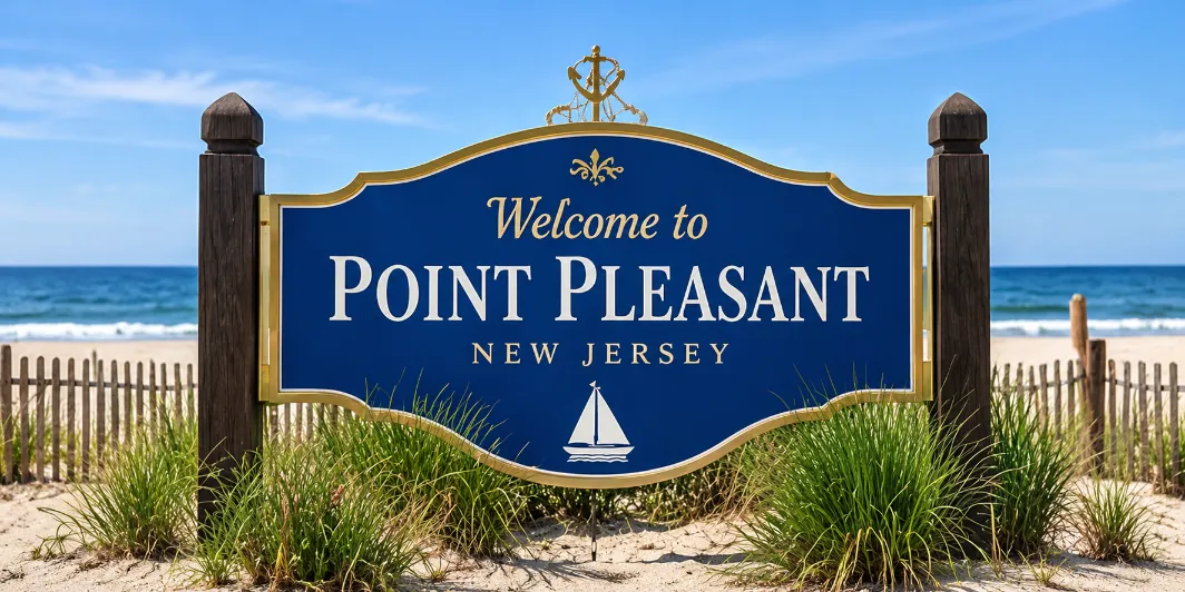 Welcome to Point Pleasant sign