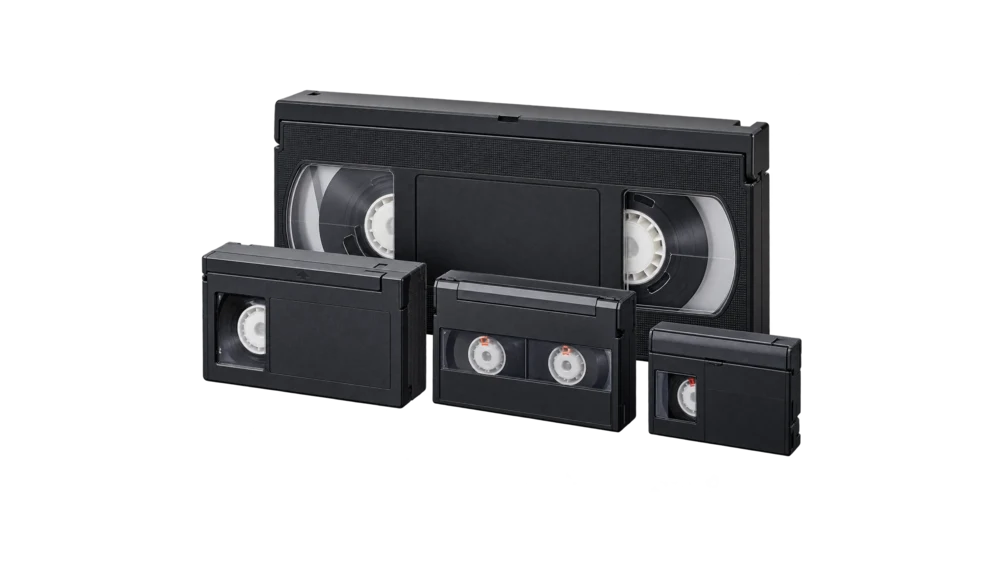 VHS, VHS-C, Hi8 and MiniDV home video tapes